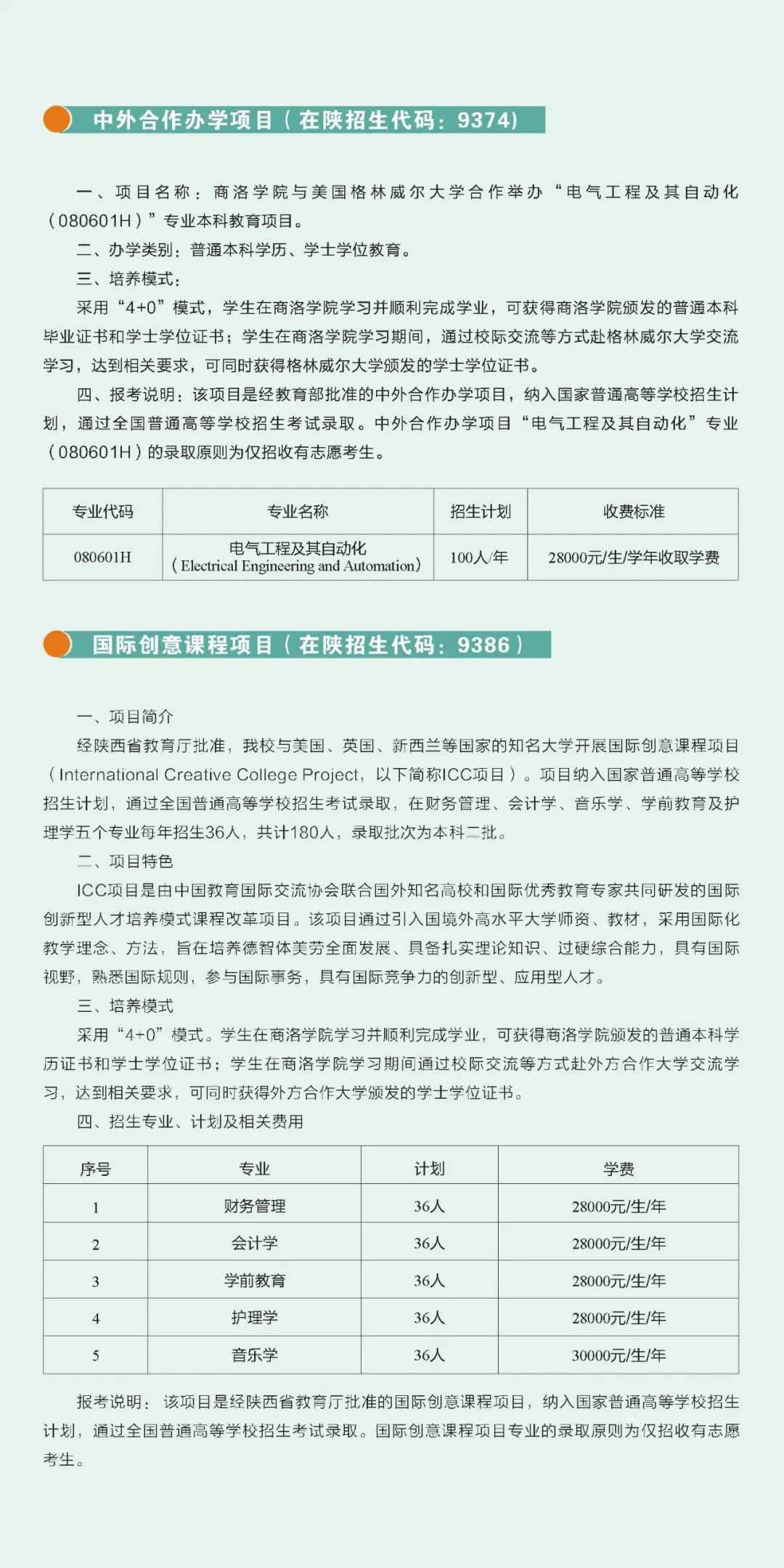 2022年商洛学院音乐类专业招生简章（含招生计划及2020-2021录取分数）