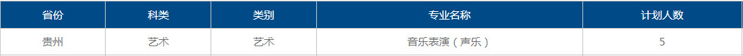2022年成都大学音乐舞蹈类本科分省分专业计划