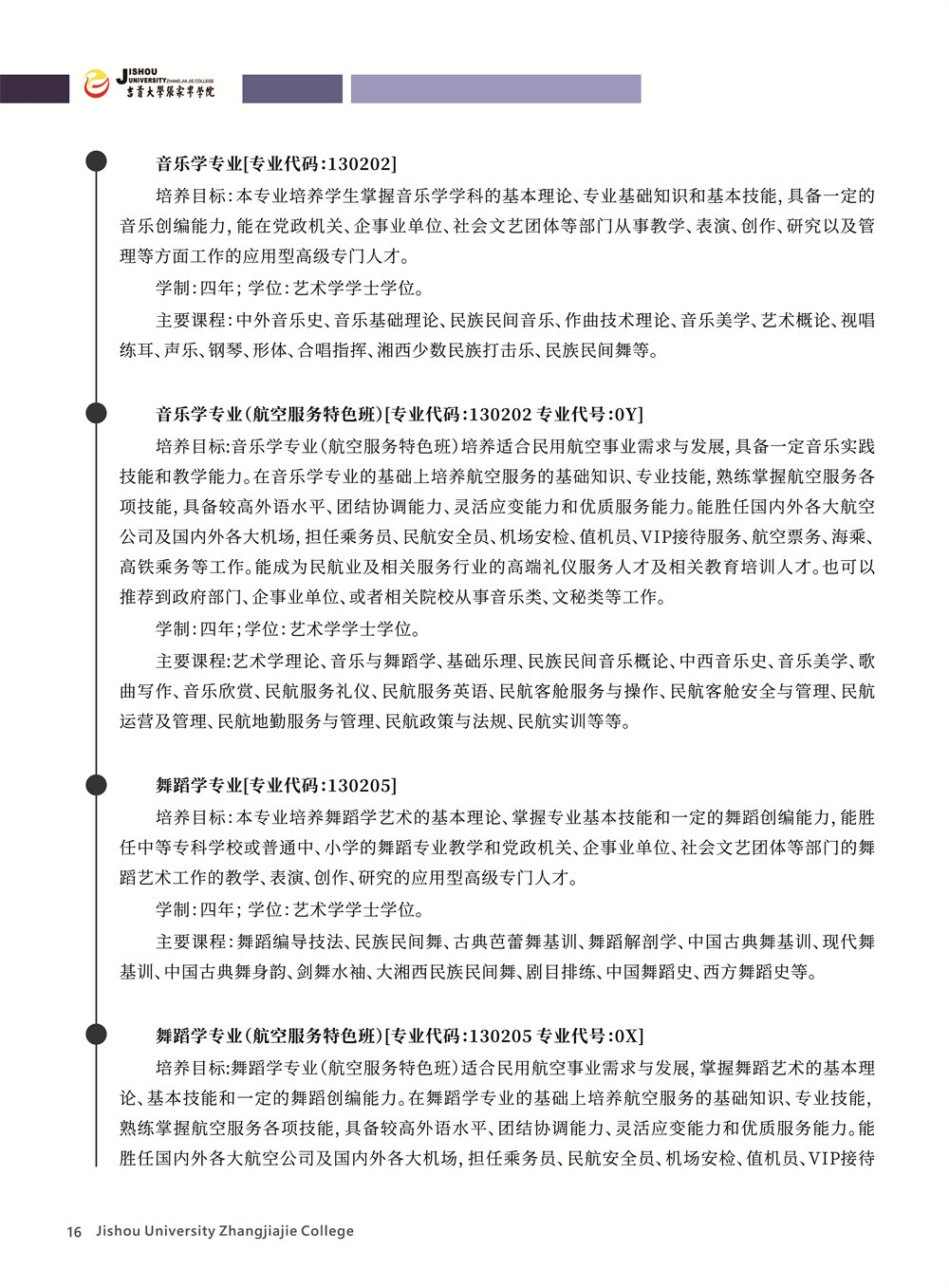 2022年吉首大学张家界学院招生简章、招生计划、考生问答、专业介绍（音乐学、舞蹈学等专业）